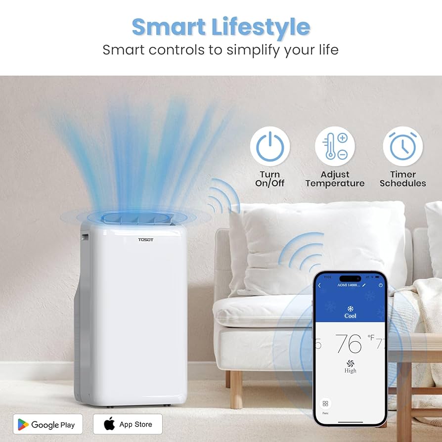 Amazon.com: TOSOT 14,000BTU (9,600 BTU SACC) Smart WiFi